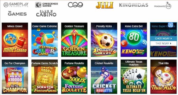 Chọn kèo Keno Super Chance